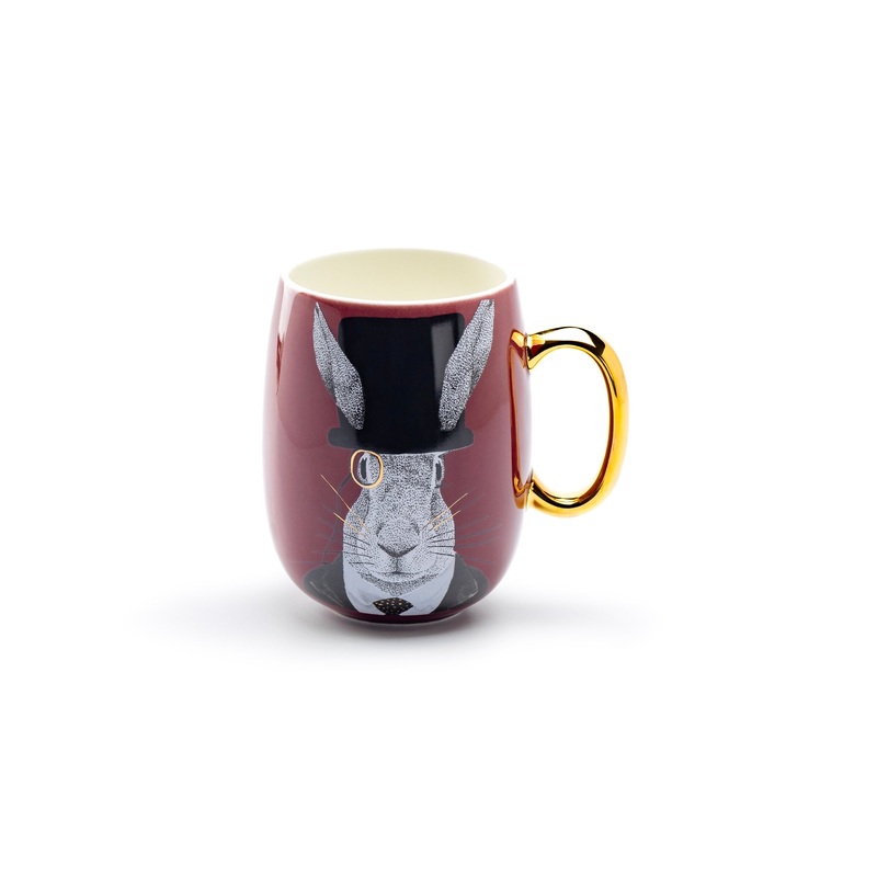 Hipster Rabbit Large Coffee Mug – 20oz