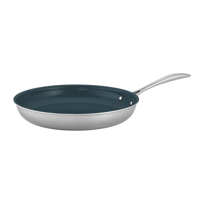 Zwilling Clad CFX 12″ Stainless Steel Ceramic Nonstick Fry Pan