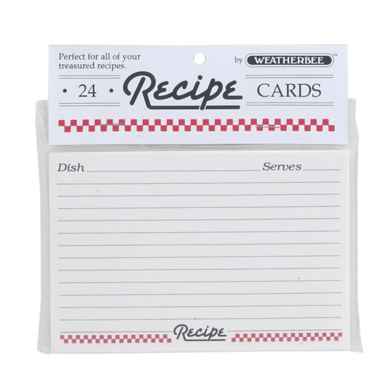 HIC Weatherbee Recipe Cards – 4″ x 6″