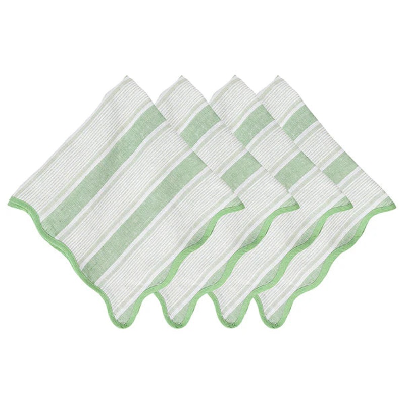 Juliska Cabana Stripe Napkin Set/4 – Seagrass