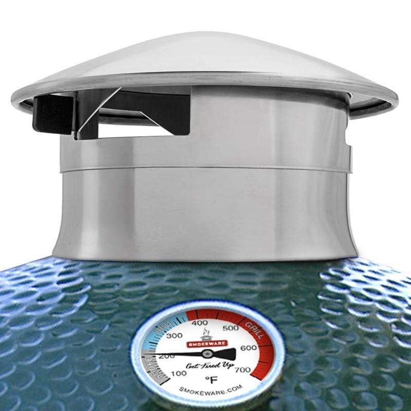 Smokeware Stainless Steel Chimney Cap for Ceramic Grills / Smokers