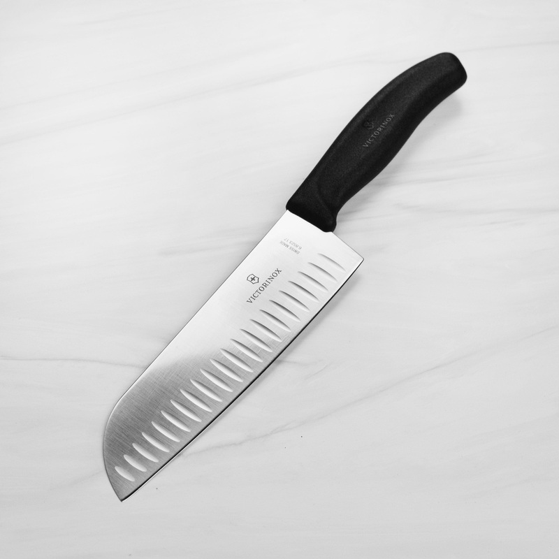 Victorinox Swiss Classic 7″ Hollow Edge Santoku Knife