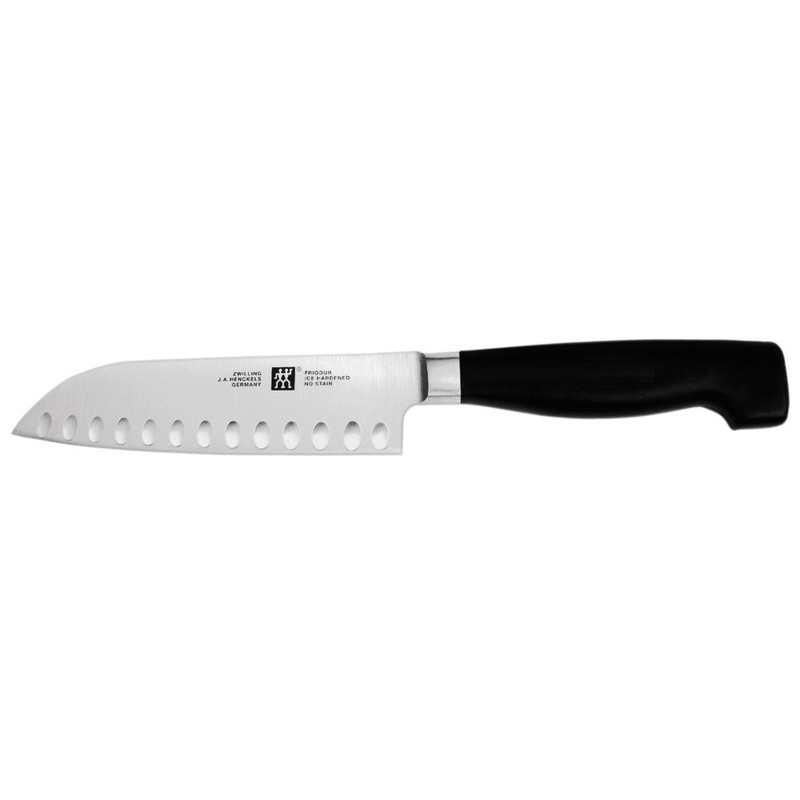 Zwilling J.A. Henckels Four Star 5″ Hollow Edge Santoku Knife