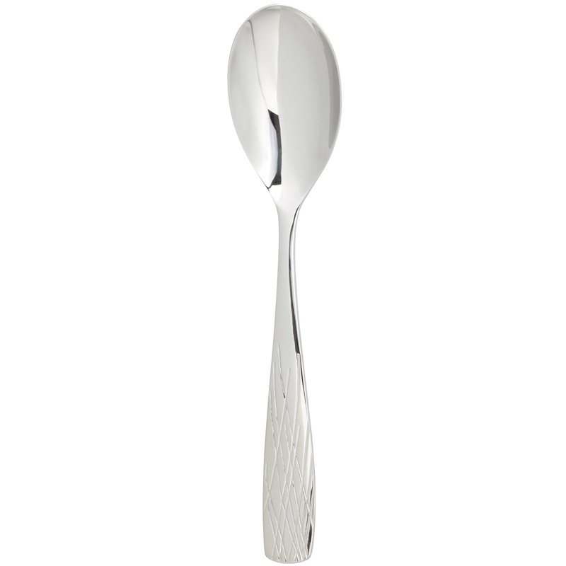 Arcoroc FK902 Lakeview 8 1/4″ 18/0 Stainless Steel Heavy Weight Dinner Spoon by Arc Cardinal – 12/Pack