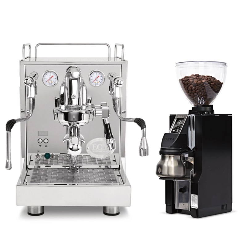 ECM Mechanika Max Espresso Machine with Eureka Mignon Libra 65 All Purpose Grinder (Black) Bundle – BACKORDERED