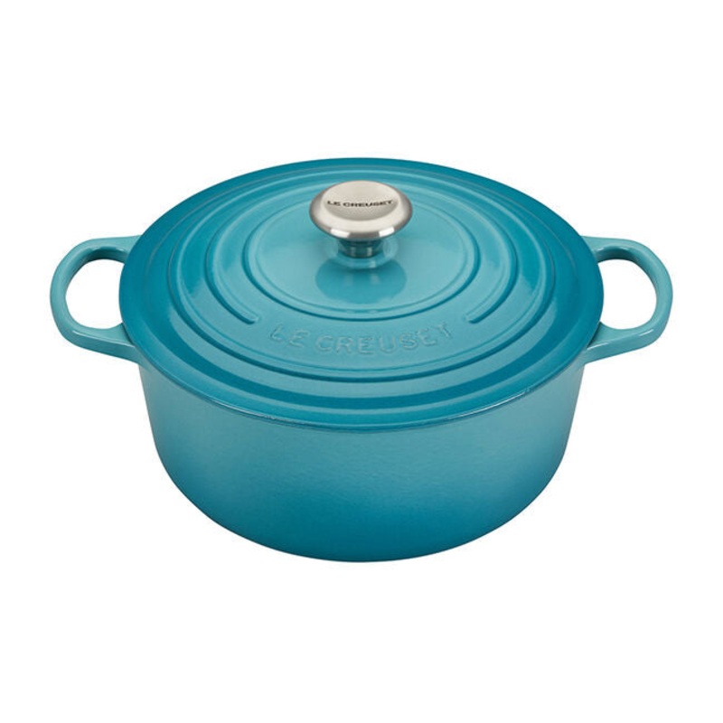 Le Creuset 5.5 QT Signature Round Dutch Oven – Caribbean