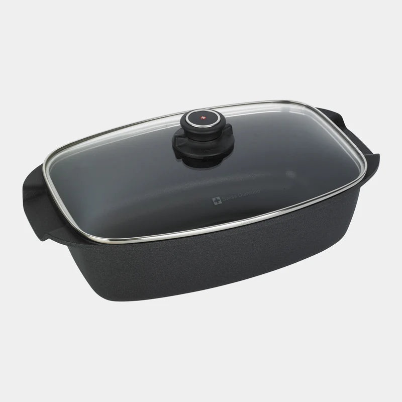 Swiss Diamond -XD Nonstick Roaster with Glass Lid