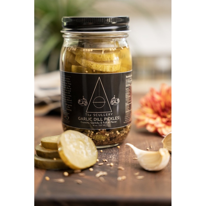 The Scullery Garlic Dill Pickles, 16 oz