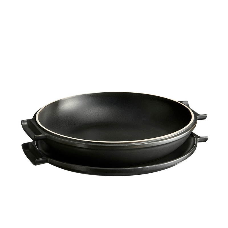 Emile Henry Delight 2.3 Quart Tart Tatin Set, Slate