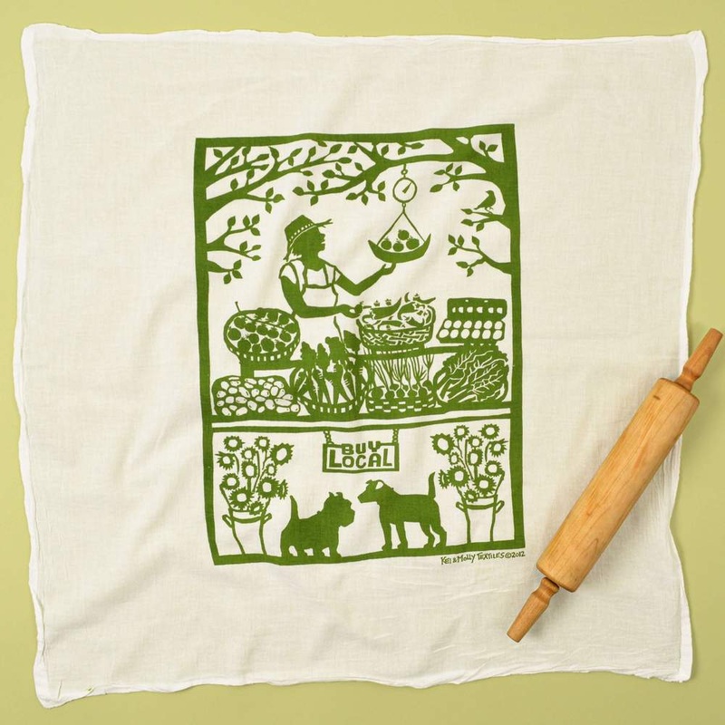 Flour Sack Dish Towel: Buy Local