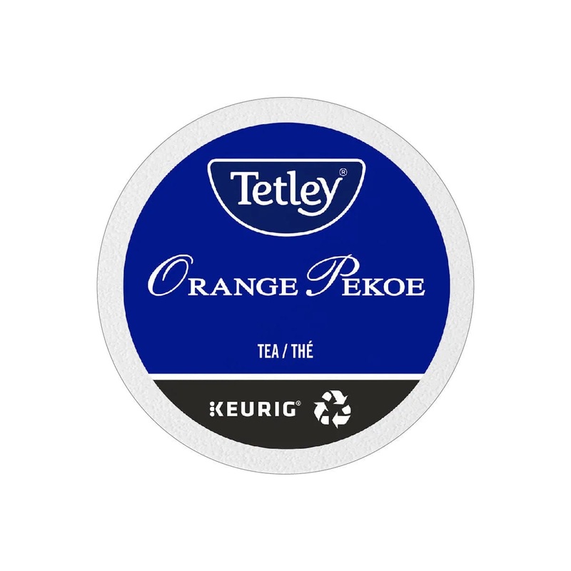 Tetley Orange Pekoe Tea K-Cup Recyclable Pods (Box of 24) | Best Before March 14, 2024