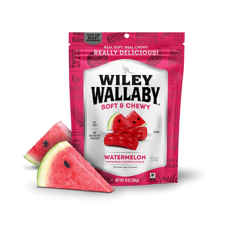Wiley Wallaby Soft & Chewy Watermelon Licorice 10 oz
