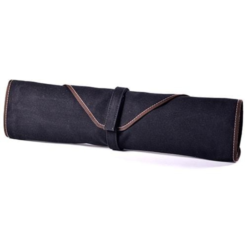 Boldric Black Canvas Knife Roll