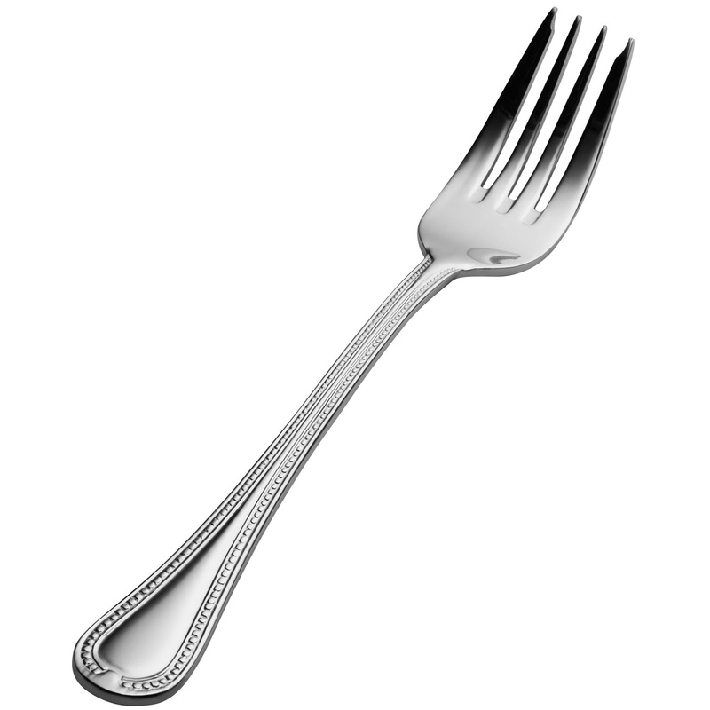 Bon Chef S707 Bolero 7 1/6″ 18/10 Extra Heavy Weight Stainless Steel Salad/Dessert Fork – 12/Pack