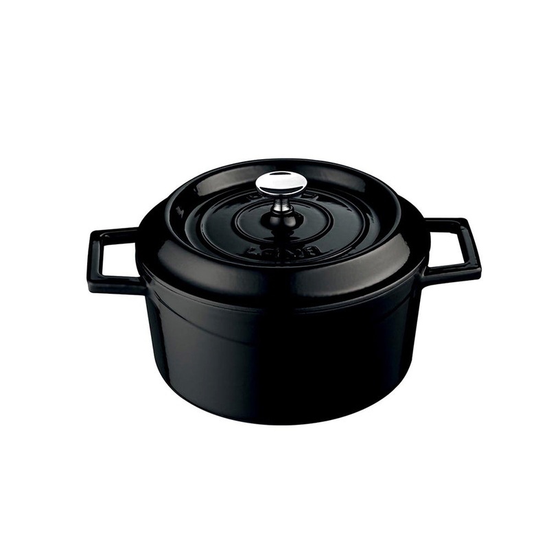 Cast Iron dia.7.75″ h:4″ 3 qt. Round Black Cast Iron Dutch Oven