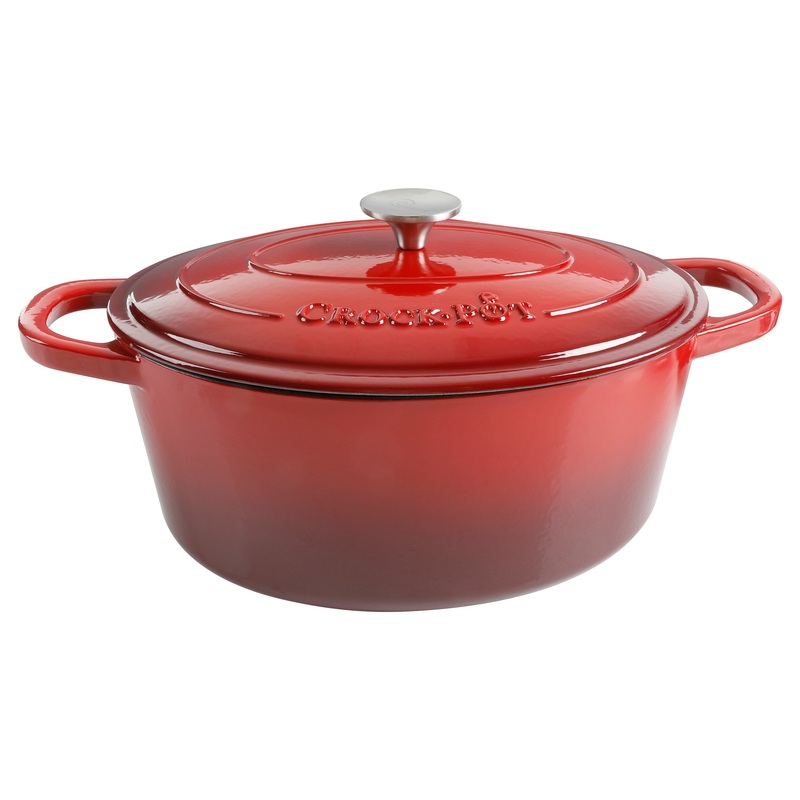 Crock Pot Artisan 7-Quart Oval Enameled Cast Iron Dutch Oven