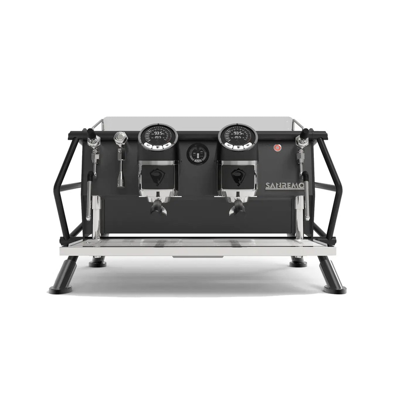 Sanremo Cafe Racer Naked  (Black/Black) 2 Group Commercial Espresso Machine