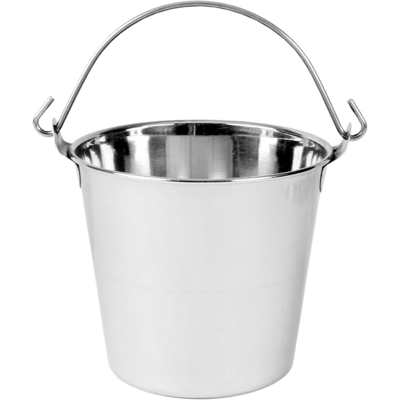 Stainless Steel Pail Balti- Food Buffet Server for Fruit Vegetable Appetizer Fries Entrees Party Snack Buffet Chips Indian Dishes Serve ware for Vegetable and Curries
