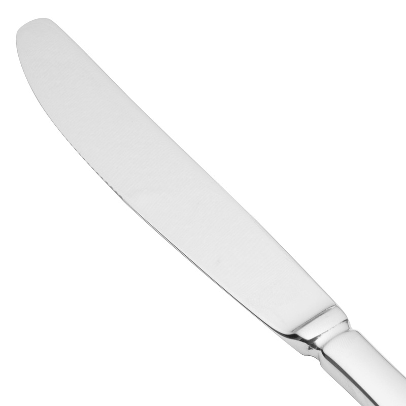 Walco 94451 Lancer 9 3/4″ 18/10 Stainless Steel Extra Heavy Weight European Dinner Knife – 12/Pack