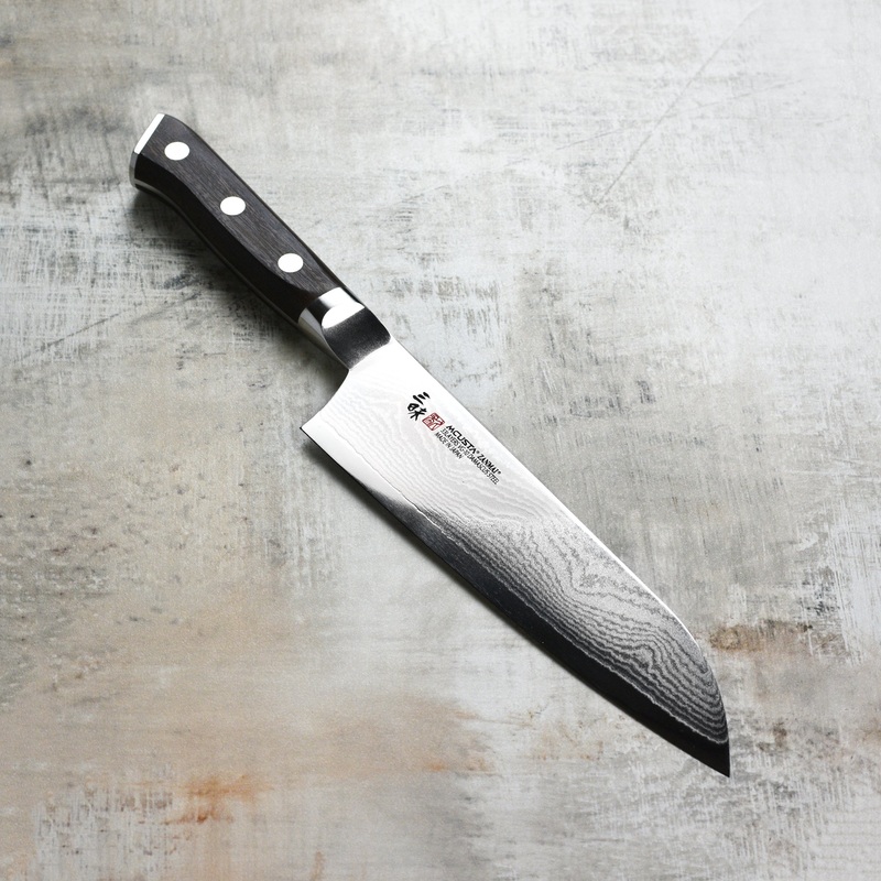 Zanmai Classic Damascus Ironwood 7″ Santoku