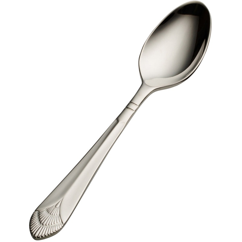 Bon Chef S1716 Nile 4 15/16″ 18/10 Stainless Steel Demitasse Spoon – 12/Pack