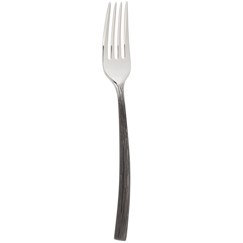 Chef & Sommelier FL929 Black Oak 7 1/4″ 18/10 Stainless Steel Extra Heavy Weight Salad / Dessert Fork by Arc Cardinal – 12/Pack