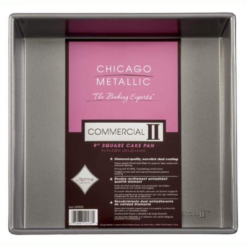 Chicago Metallic Commercial II 9in Square Cake Pan