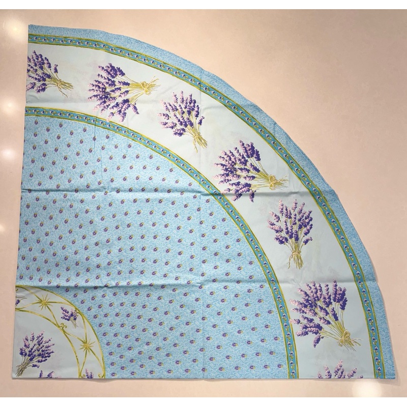 Le Cluny- Provence Lavender Blue Tablecloth (70″ Round)