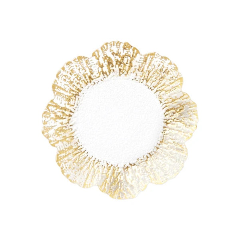 Rufolo Glass Canape Plate – Gold