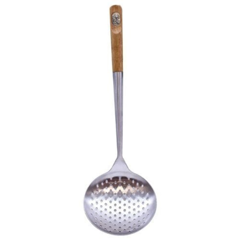 Tablecraft Wok Skimmer with Bamboo Handle