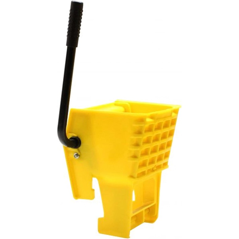 36 qt. Yellow Mop Wringer- Pail/Mop Bucket Side-Press Replacement Wringer Household Portable Mop Bucket Wringer Ideal for Household and Public Places Floor