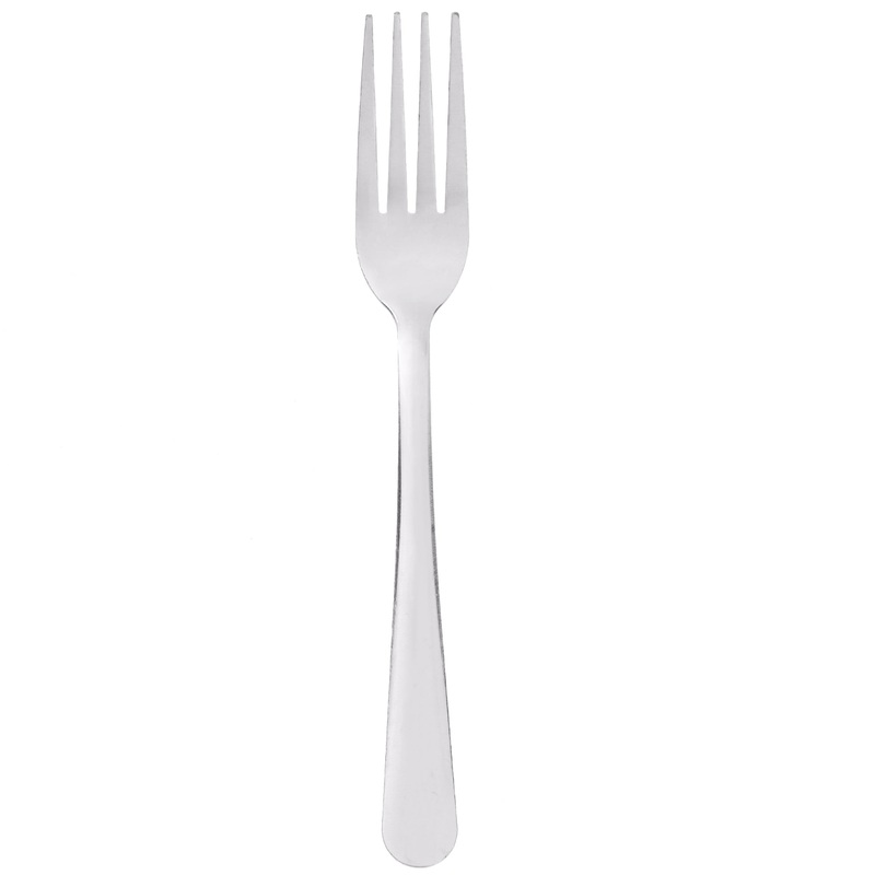 Choice Windsor 7″ 18/0 Stainless Steel Dinner Fork – 12/Pack