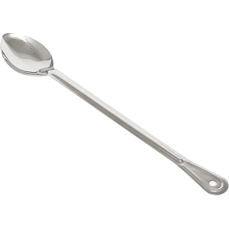 Extra Long Basting Spoon Stainless Steel 1.5 mm Thickness Heavy-Duty- Basting Spoon Utensil Spoon for Mixing Stirring Cooking & Serving Kitchen Accessories Restaurants Home