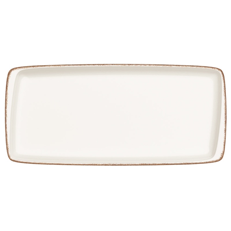 Retro 13.5″ x 6″ x h:0.75″ Rectangular Decorated Porcelain Platter