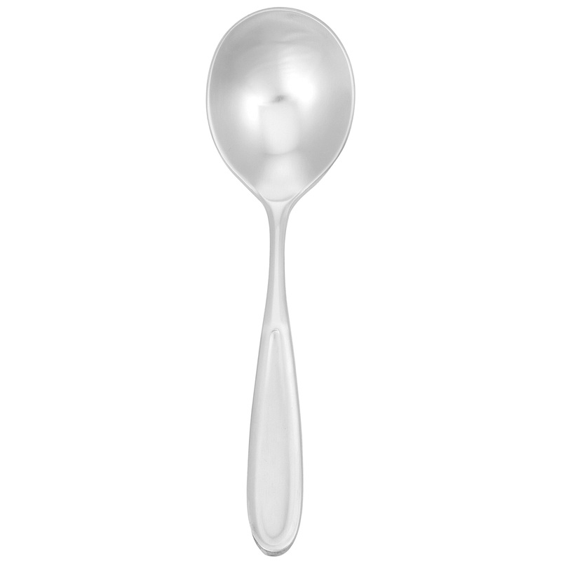 Walco 2012 Modernaire 6″ 18/10 Stainless Steel Extra Heavy Weight Bouillon Spoon – 12/Pack