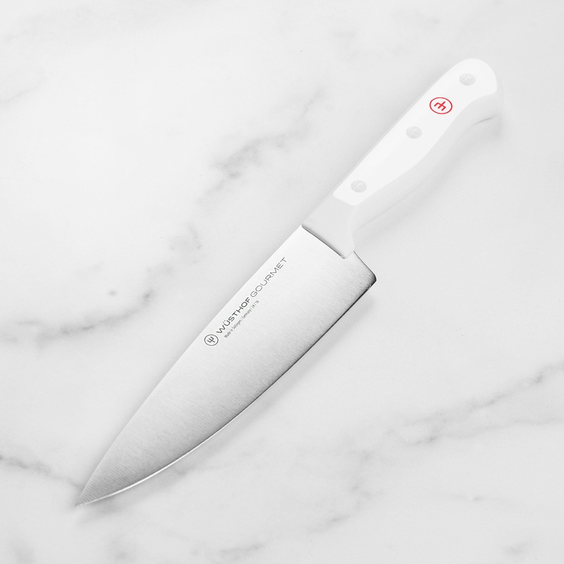 Wusthof Gourmet 6″ Chef’s Knife, White Handle