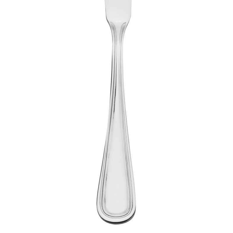 Acopa Edgewood 6 1/2″ 18/0 Stainless Steel Heavy Weight Butter Spreader – 12/Pack