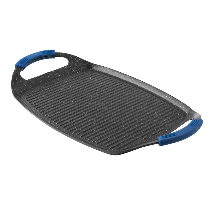 BergHOFF Cast Aluminum Nonstick Teppanyaki Grill, 18.5″ x 11.4″