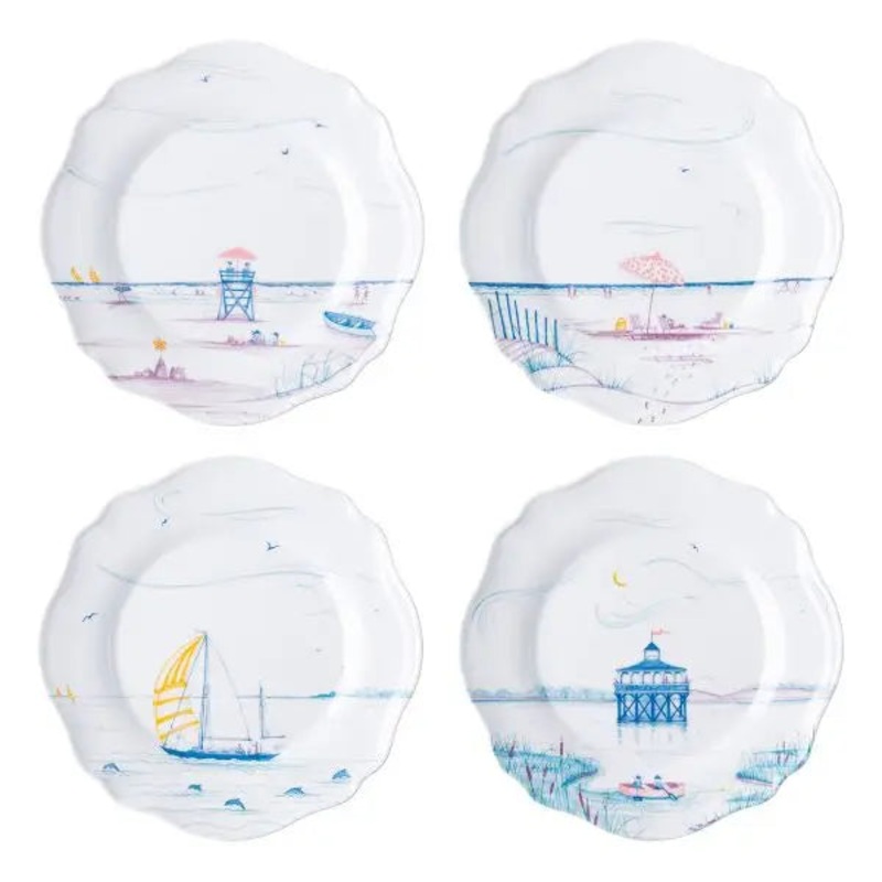 Juliska Country Estate Seaside Melamine Salad Plates (Set of 4)