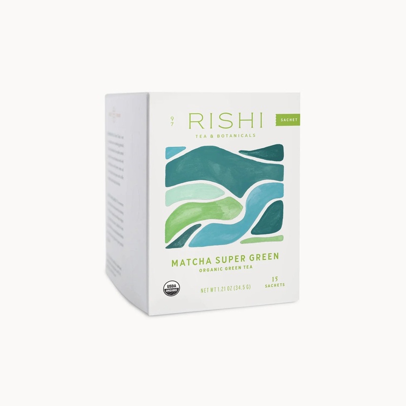 Rishi- Green Tea Matcha Super – Box of 15 Sachets