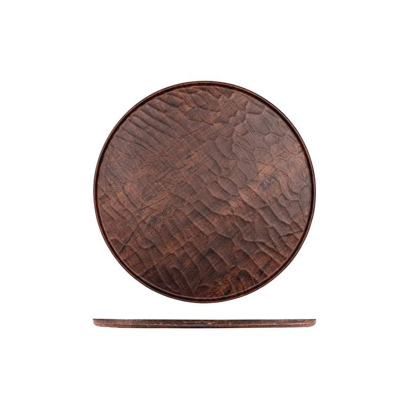 Turgla Composite dia.13.75″ Round Brown Composite Plate