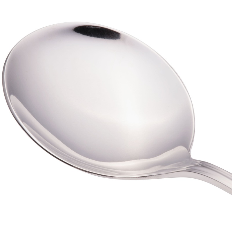 Walco 9612 Ultra 6″ 18/10 Stainless Steel Extra Heavy Weight Bouillon Spoon – 12/Pack