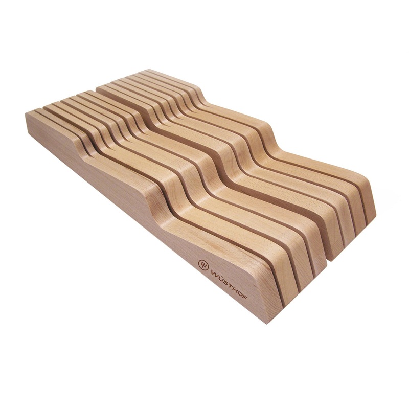 Wusthof 14-Slot In-Drawer Knife Storage Tray Block, Beechwood