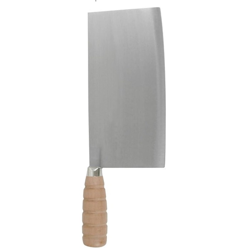 Cast Iron Ping Knife/Cleaver with Wooden Handle- Meat Bone Chopper for Butcher Slicing Vegetables Butcher Chopper Kitchen Knife for Home Kitchen and Restaurant
