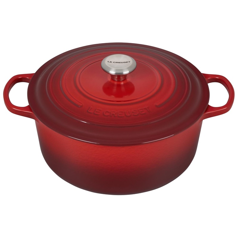 Le Creuset 7.25 Quart Round Dutch Oven Cerise Red