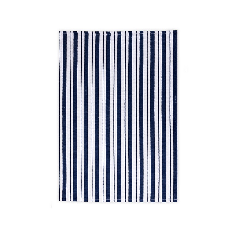 MU Kitchen Ink Blue Basket Weave Towel