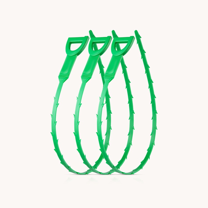 Simple Craft 20-Inch Plumbing Snake Drain Clog Remover – 3 Pack