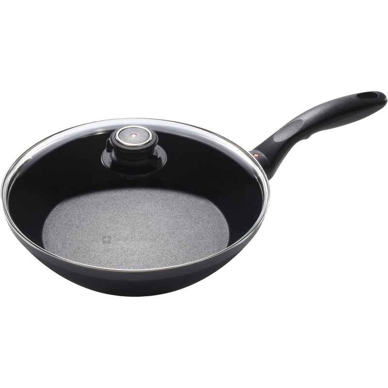 Swiss Diamond – 9.5″ Induction EDGE Stir Fry Pan w/Glass Lid