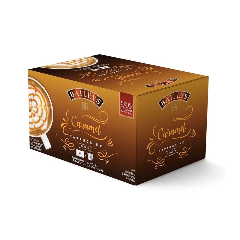 Baileys 2-Step Caramel Latte Creamy Cappuccino (Coffee Pods & Frothing Packets – Case of 36)