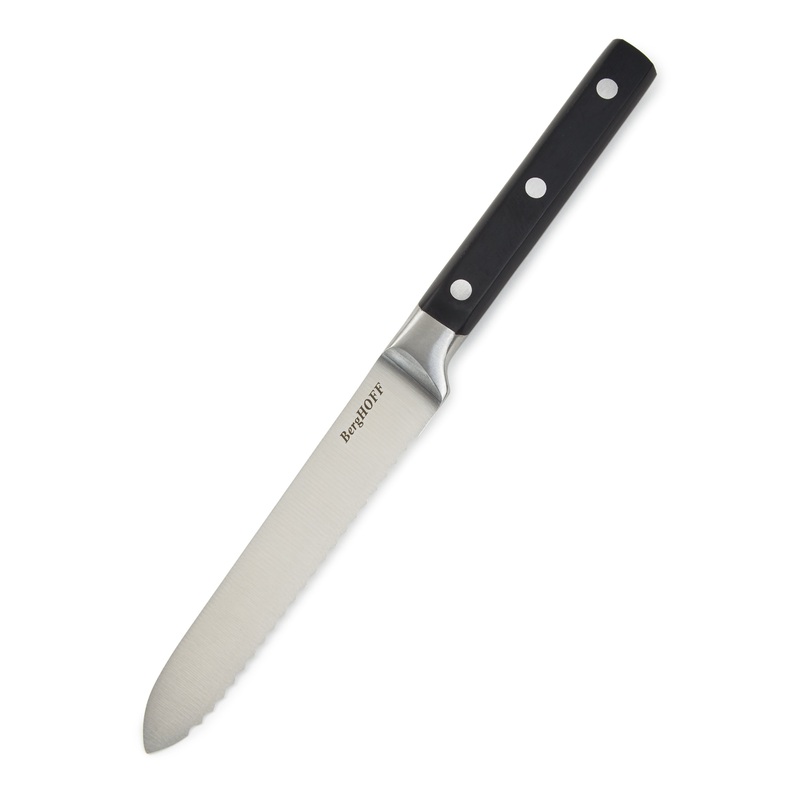 BergHOFF DiNA Gene Stainless Steel Serrated Utility Knife, 5″